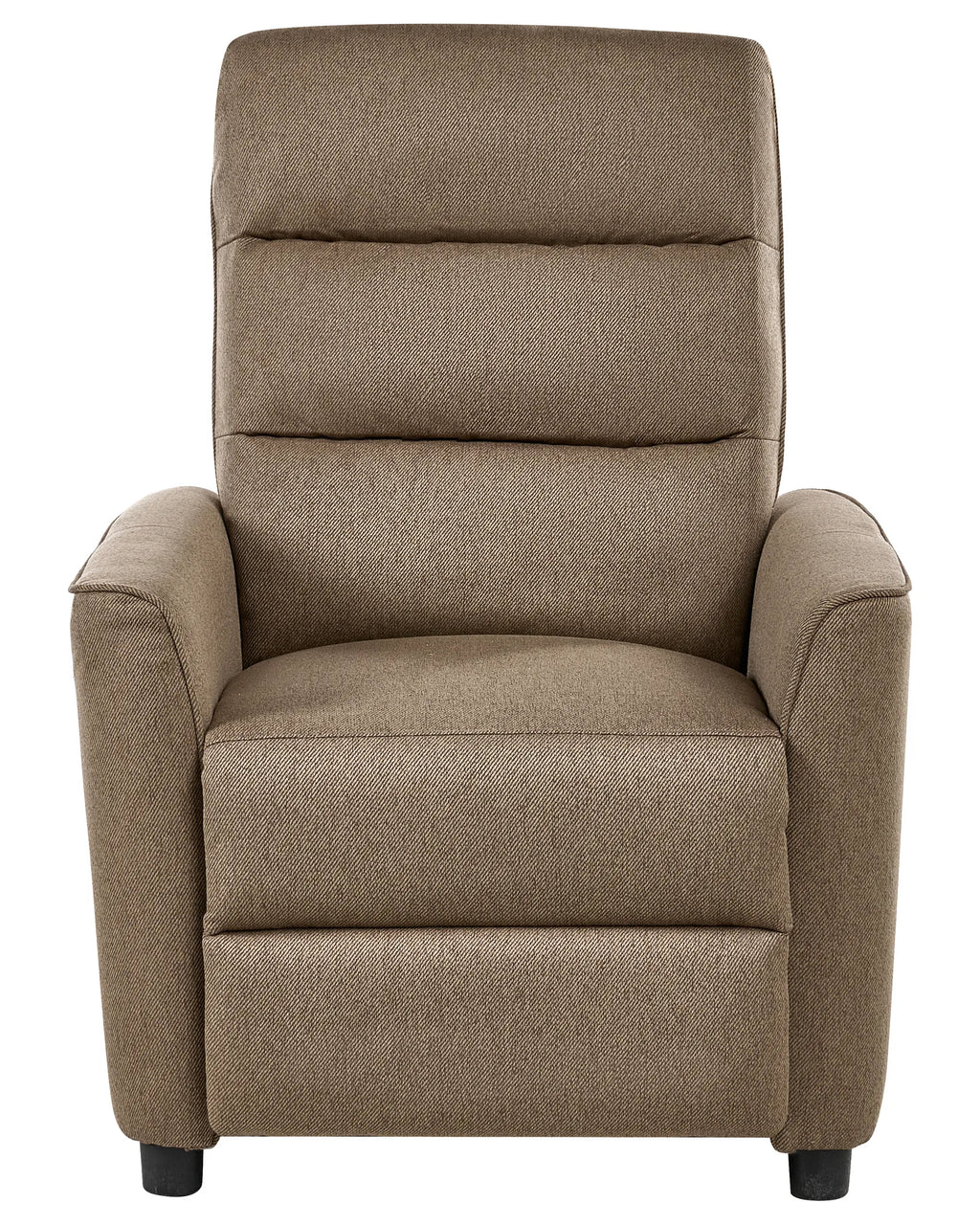 Recliner Chair SANDE with Footrest Fabric Brown
