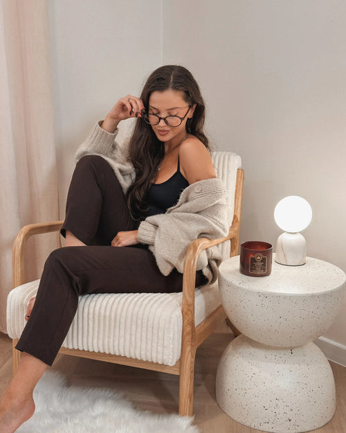 Armchair SORSELE Corduroy White