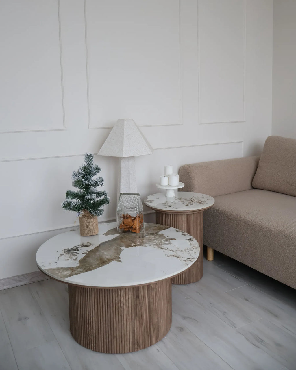 Coffee Table DORA Ceramic Brown