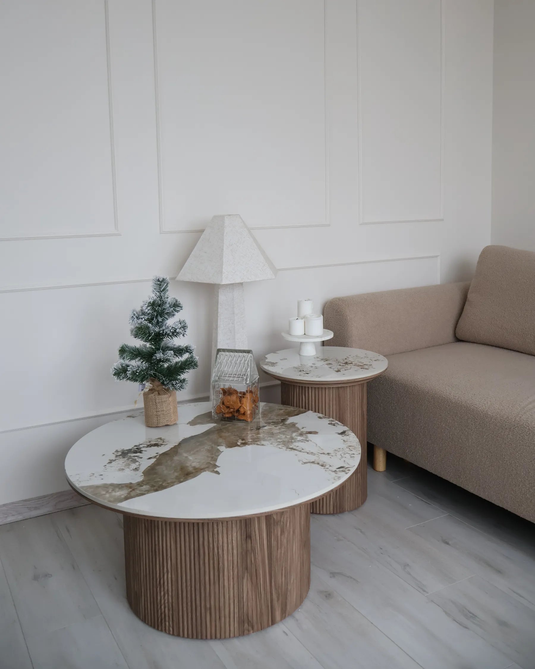Coffee Table DORA Ceramic Brown