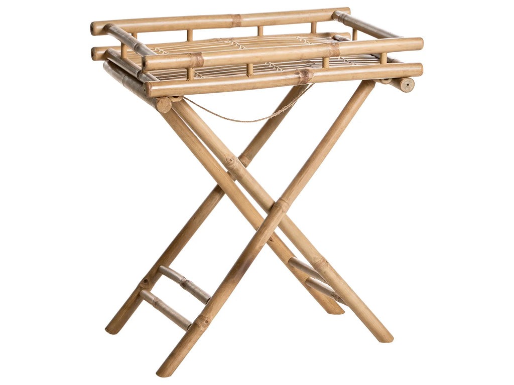Side Table MISICUNI Bamboo Natural Folding