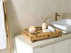 Side Table MISICUNI Bamboo Natural Folding