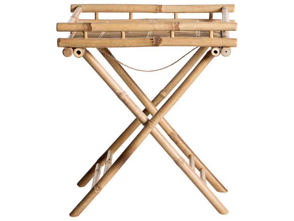Side Table MISICUNI Bamboo Natural Folding