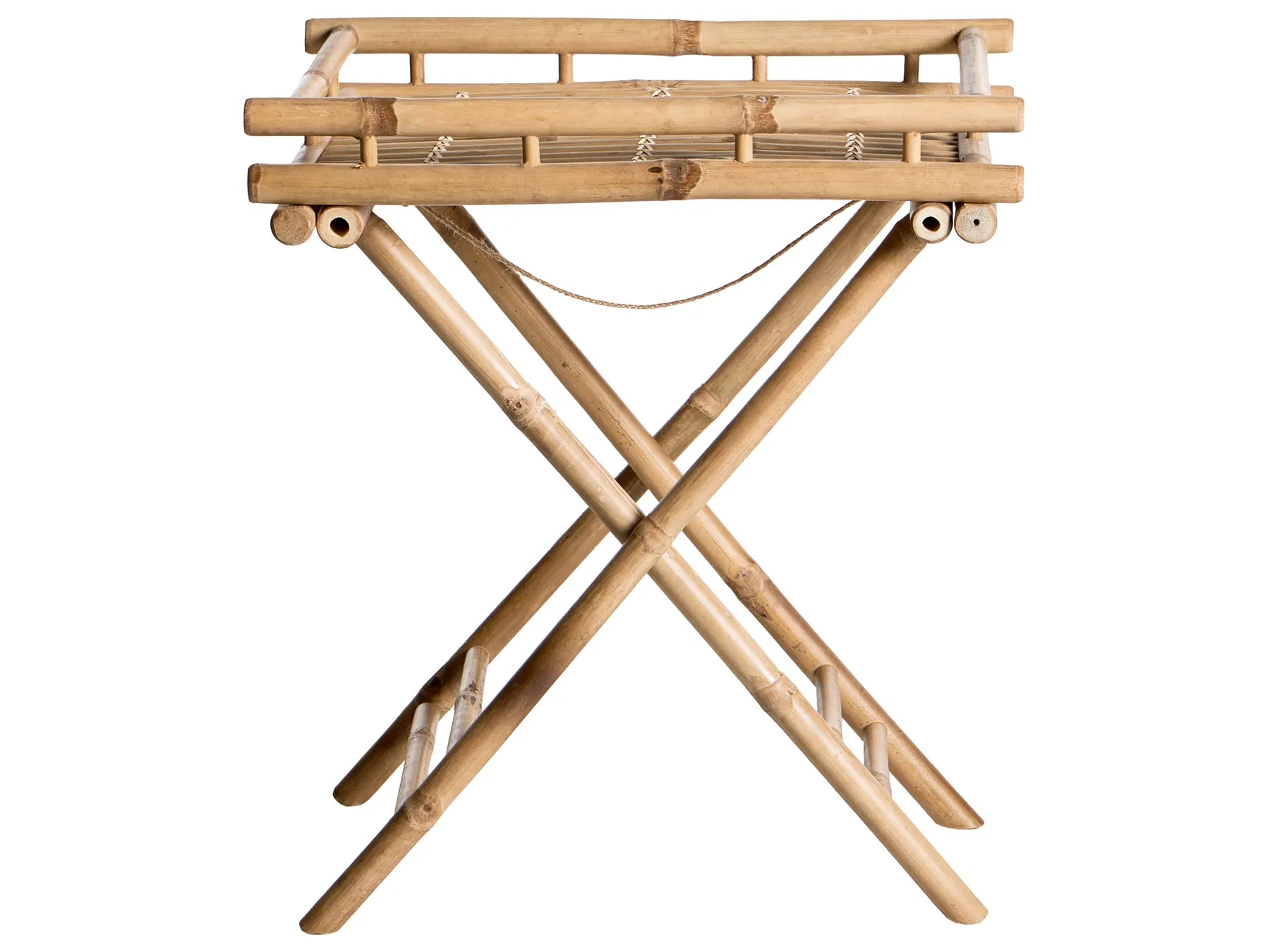 Side Table MISICUNI Bamboo Natural Folding