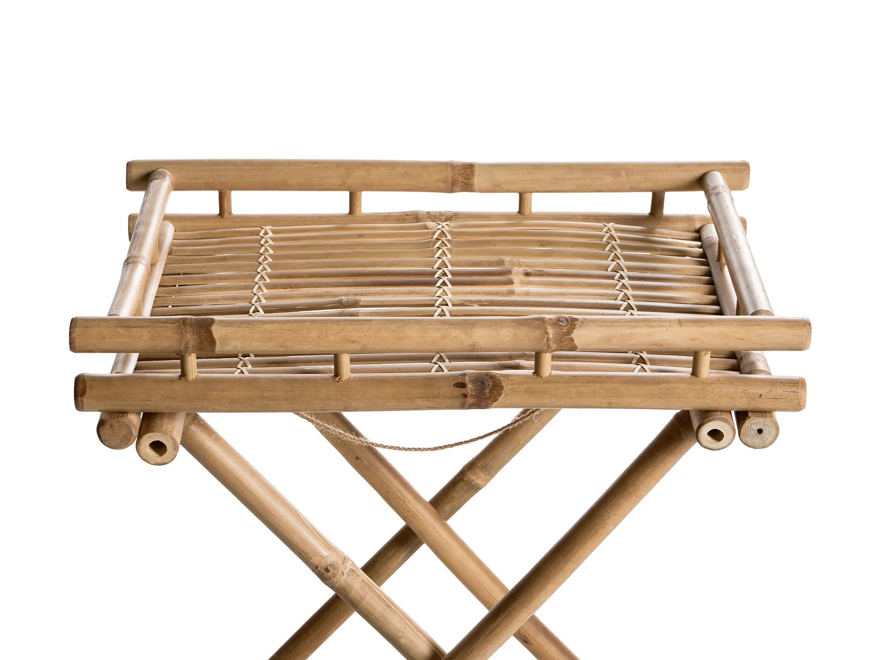 Side Table MISICUNI Bamboo Natural Folding