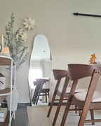 Set of 2 Dining Chairs LILLY Fabric Brown/ Off-White