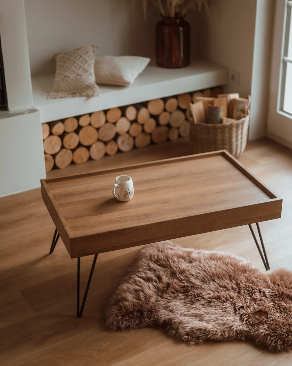 Coffee Table WELTON Dark Brown
