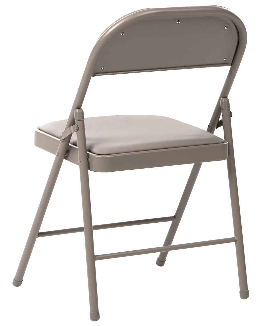 Set of 4 Folding Chairs SHASTA Metal Taupe