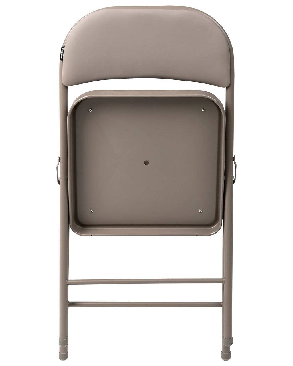 Set of 4 Folding Chairs SHASTA Metal Taupe