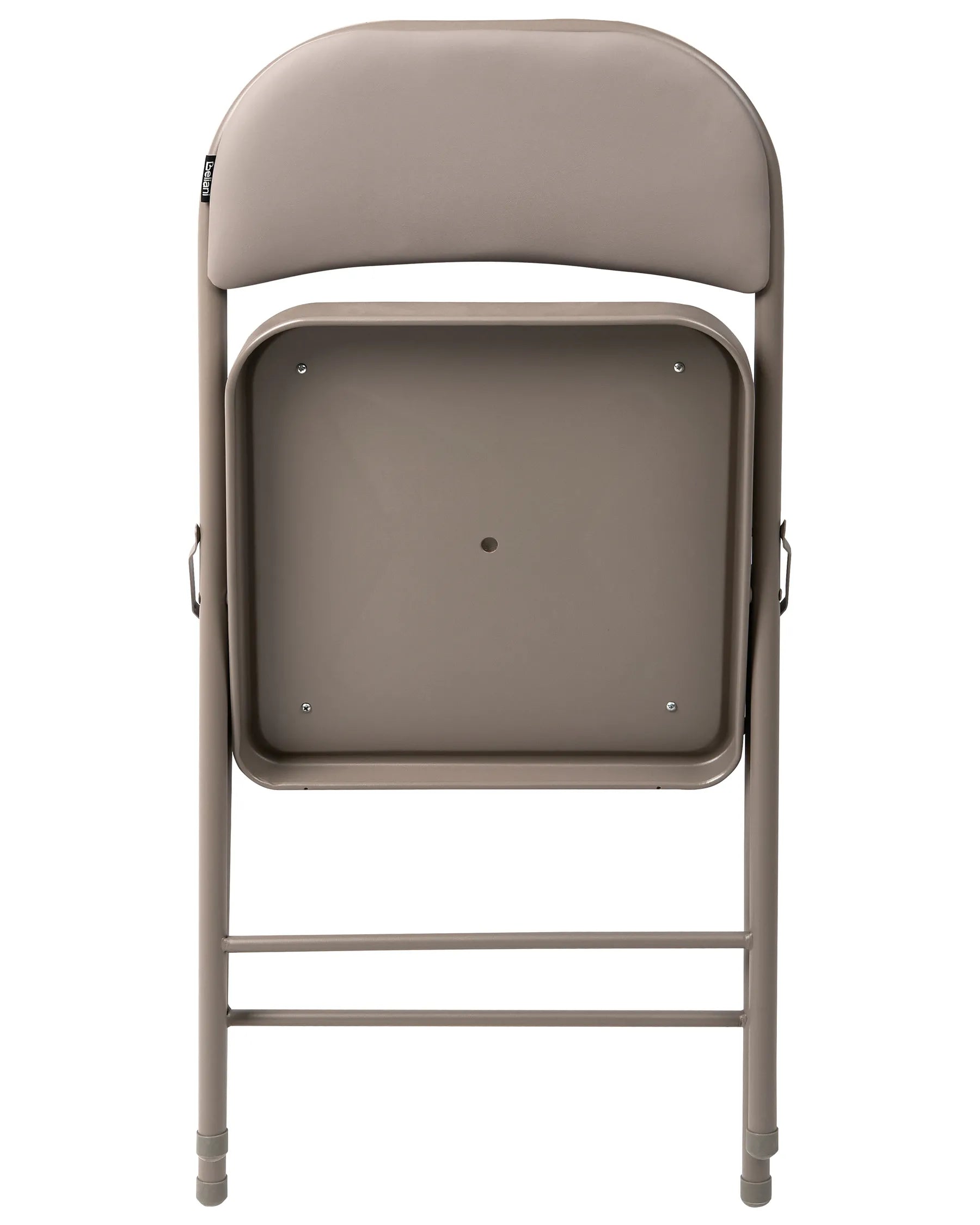 Set of 4 Folding Chairs SHASTA Metal Taupe