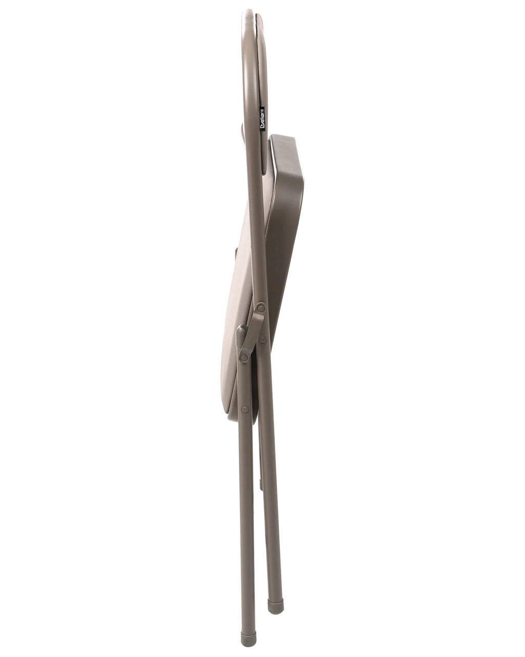 Set of 4 Folding Chairs SHASTA Metal Taupe