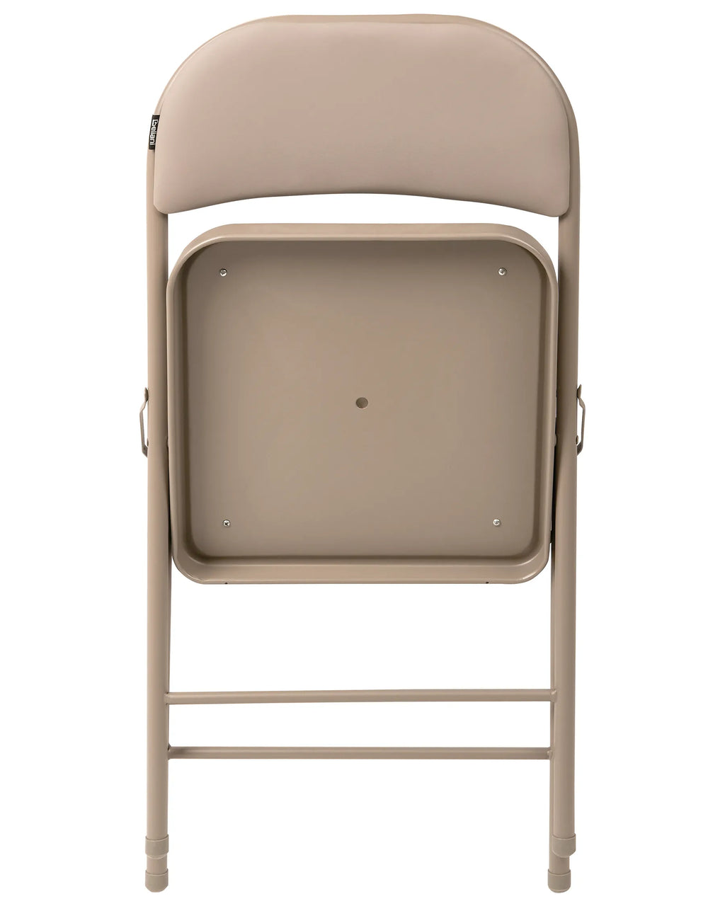 Set of 4 Folding Chairs SHASTA Metal Beige