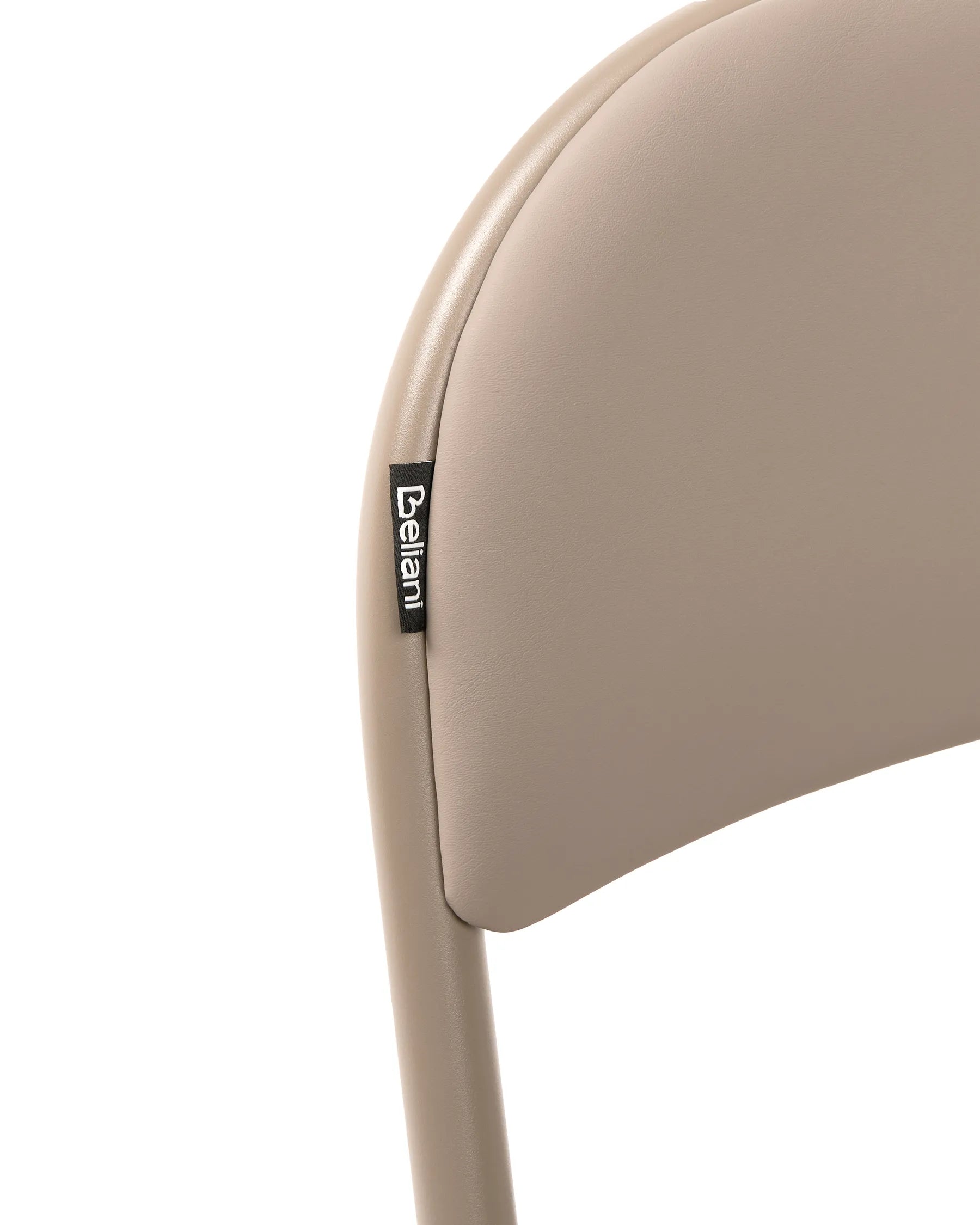 Set of 4 Folding Chairs SHASTA Metal Beige