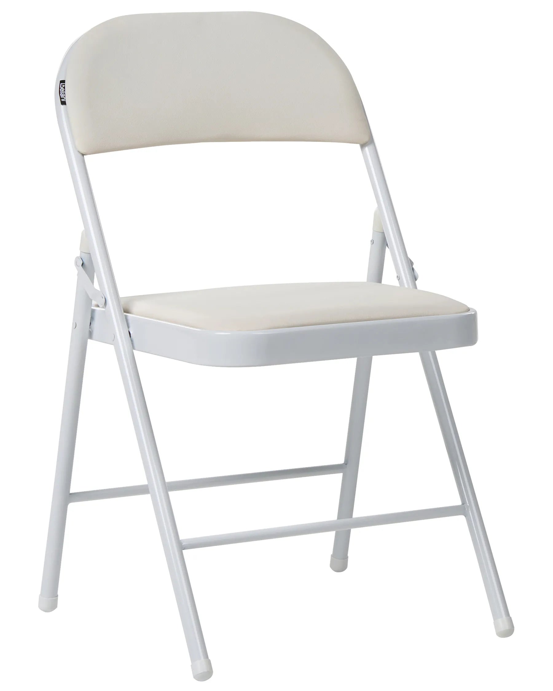 Set of 4 Folding Chairs SHASTA Metal White