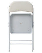 Set of 4 Folding Chairs SHASTA Metal White
