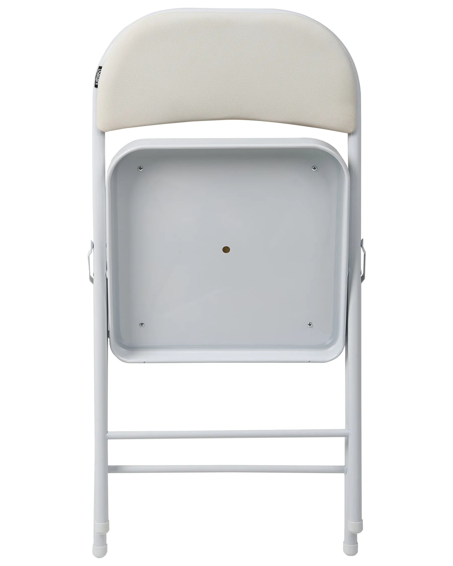 Set of 4 Folding Chairs SHASTA Metal White