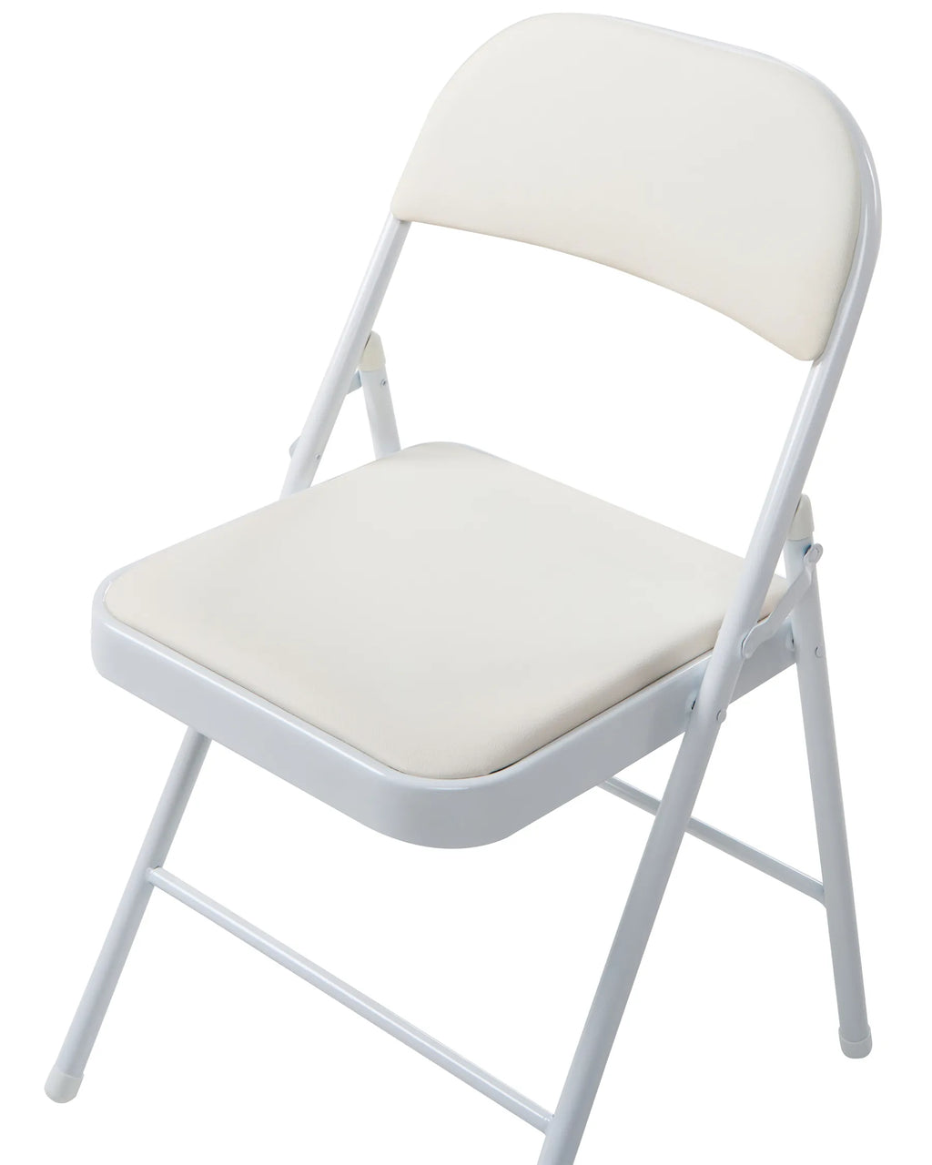 Set of 4 Folding Chairs SHASTA Metal White