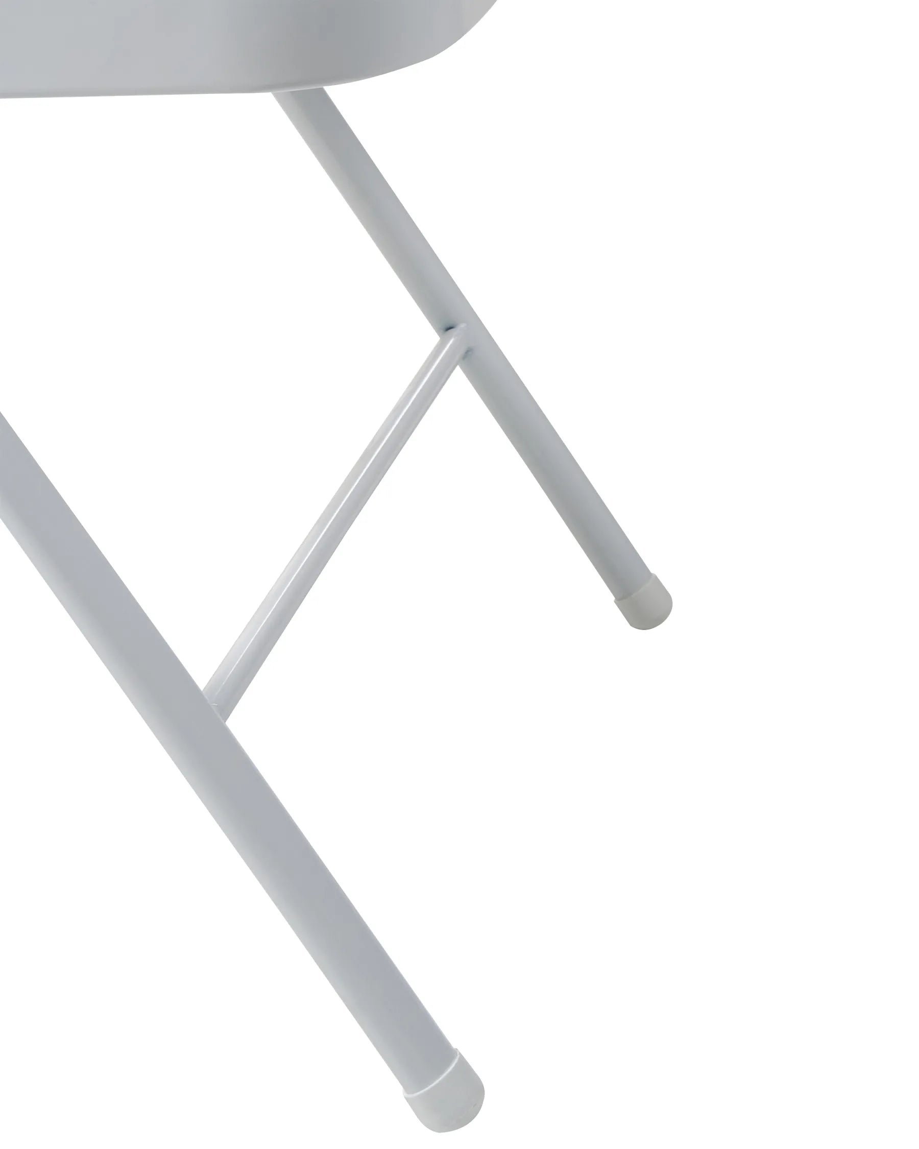Set of 4 Folding Chairs SHASTA Metal White