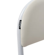 Set of 4 Folding Chairs SHASTA Metal White