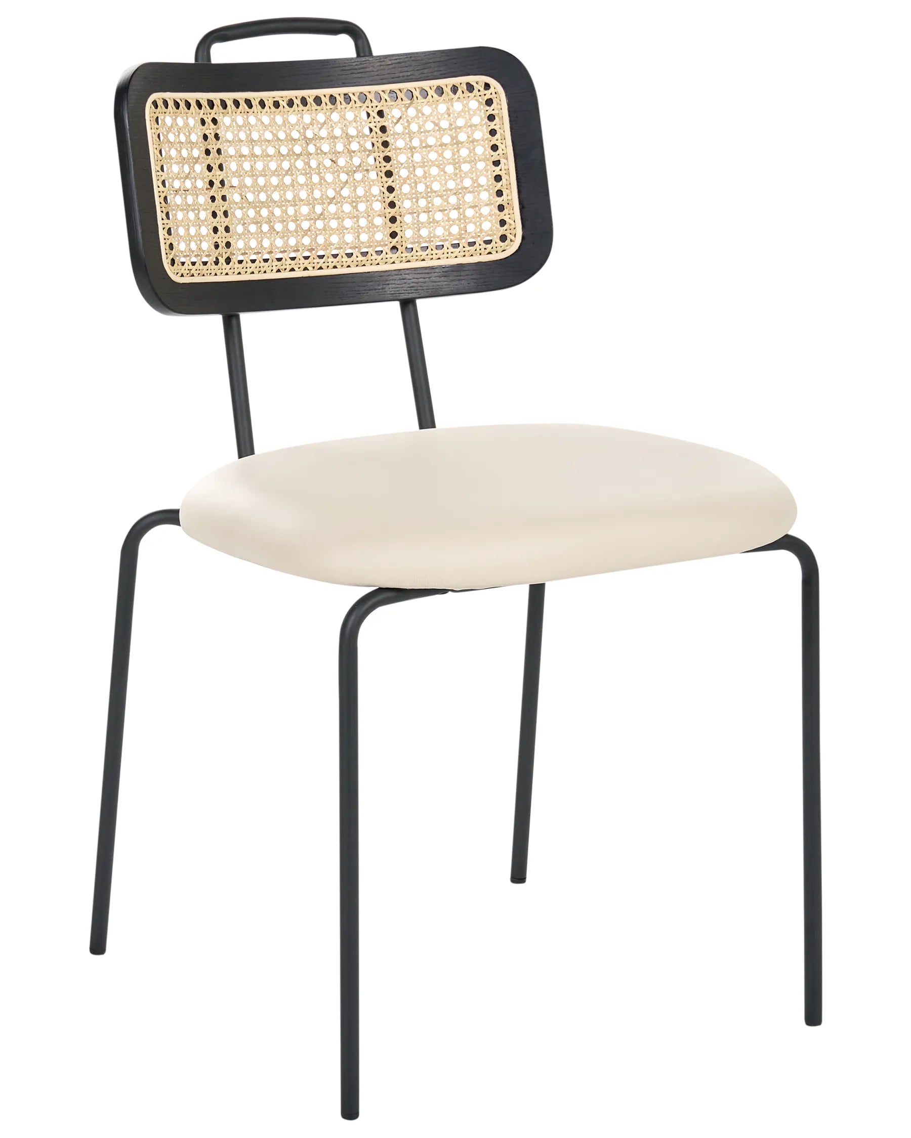 Set of 2 Dining Chairs ADELANTO Metal Light Beige