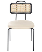 Set of 2 Dining Chairs ADELANTO Metal Light Beige