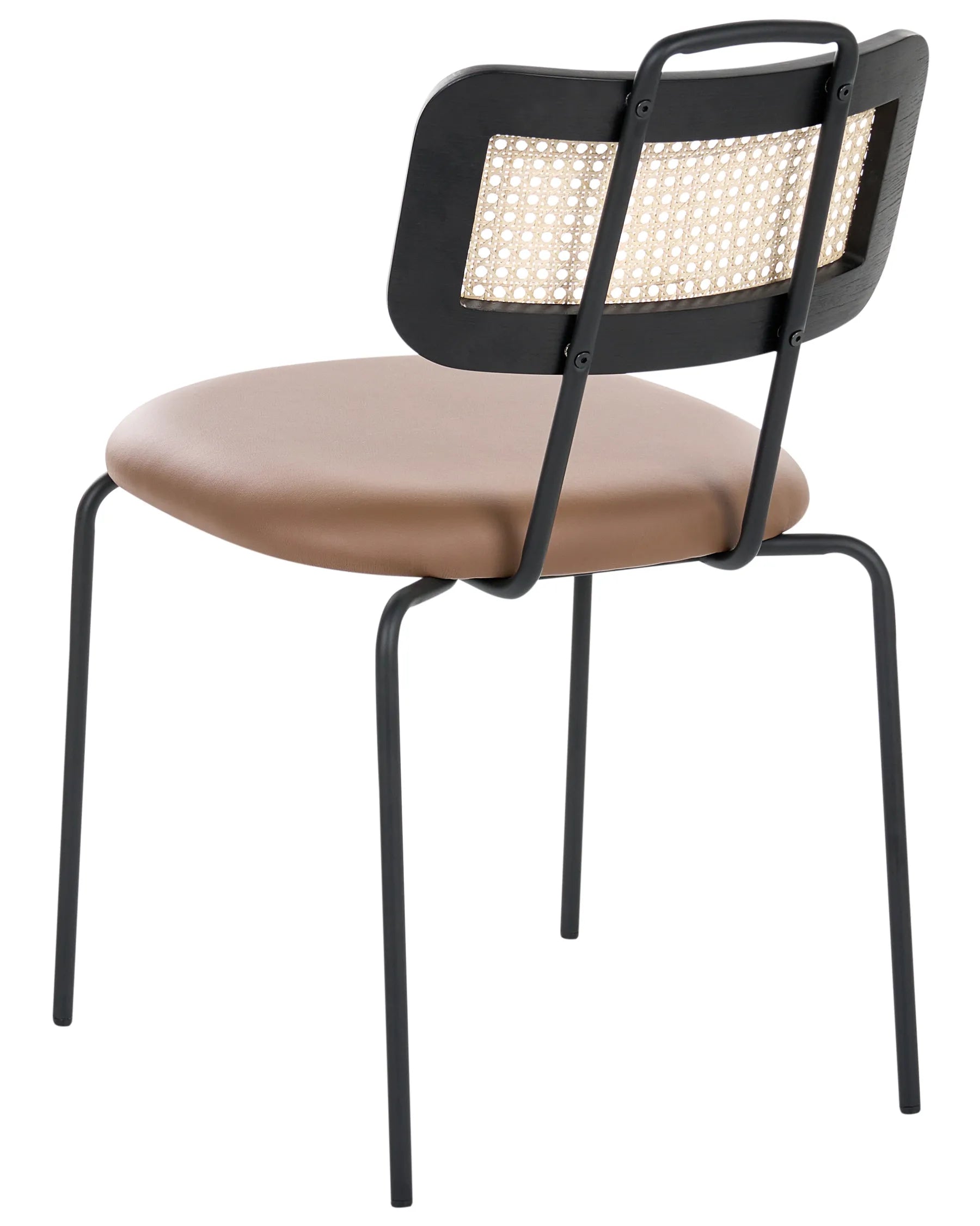 Set of 2 Dining Chairs ADELANTO Metal Brown