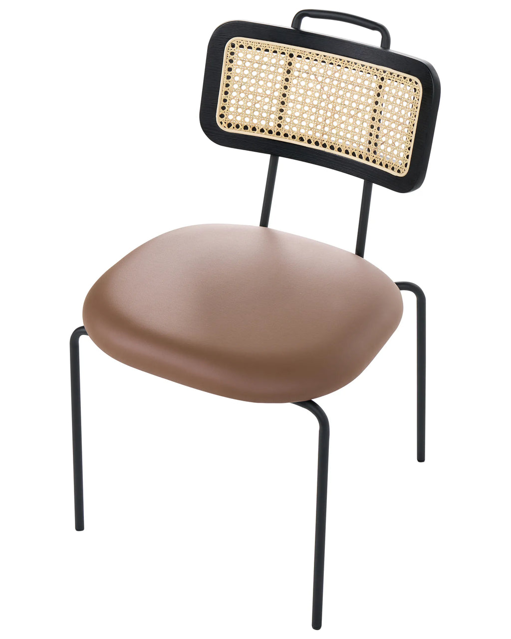 Set of 2 Dining Chairs ADELANTO Metal Brown
