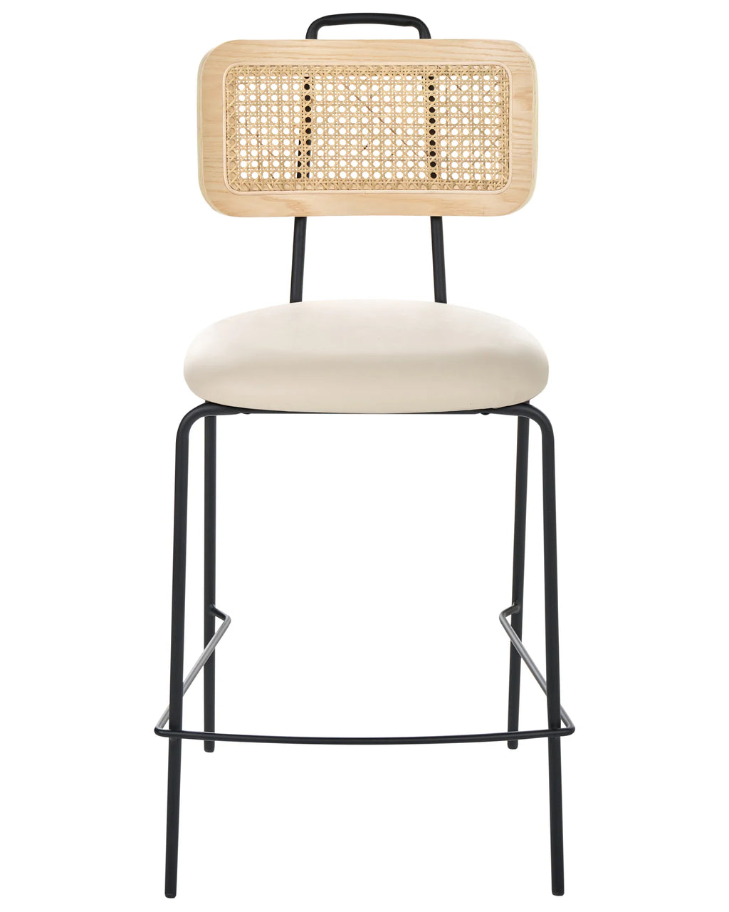 Set of 2 Bar Chairs ADELANTO Light Beige