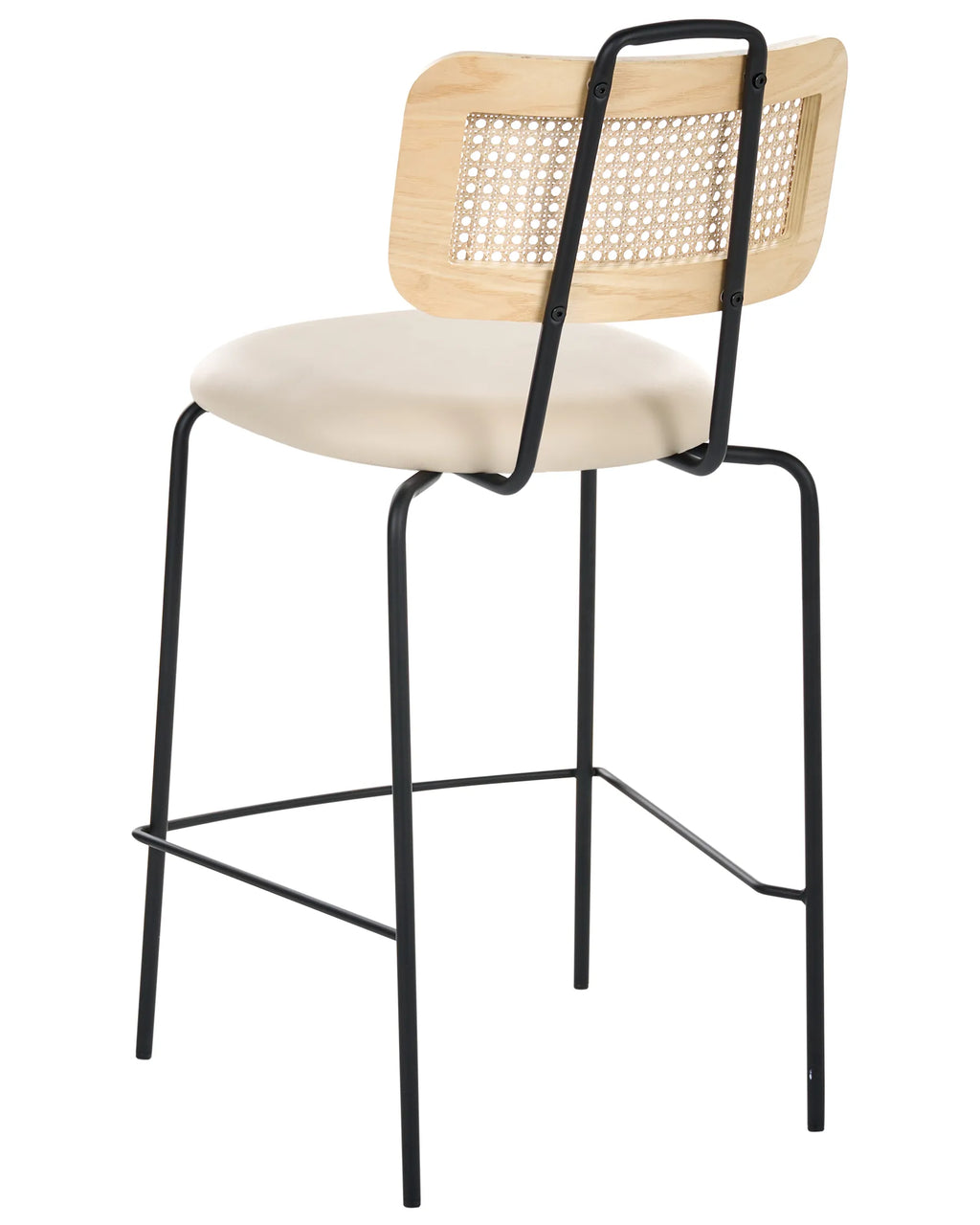 Set of 2 Bar Chairs ADELANTO Light Beige