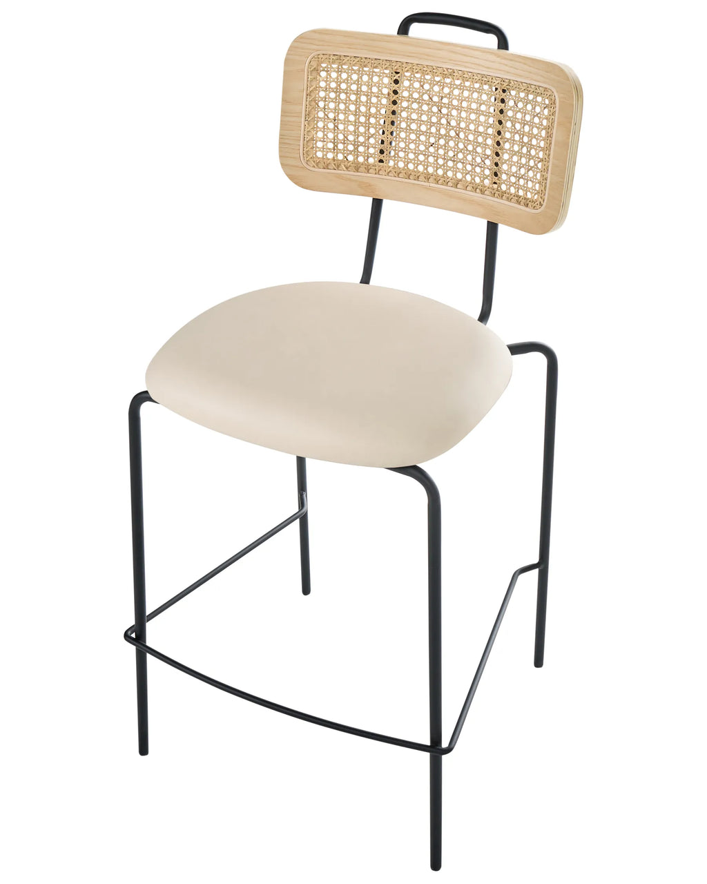 Set of 2 Bar Chairs ADELANTO Light Beige