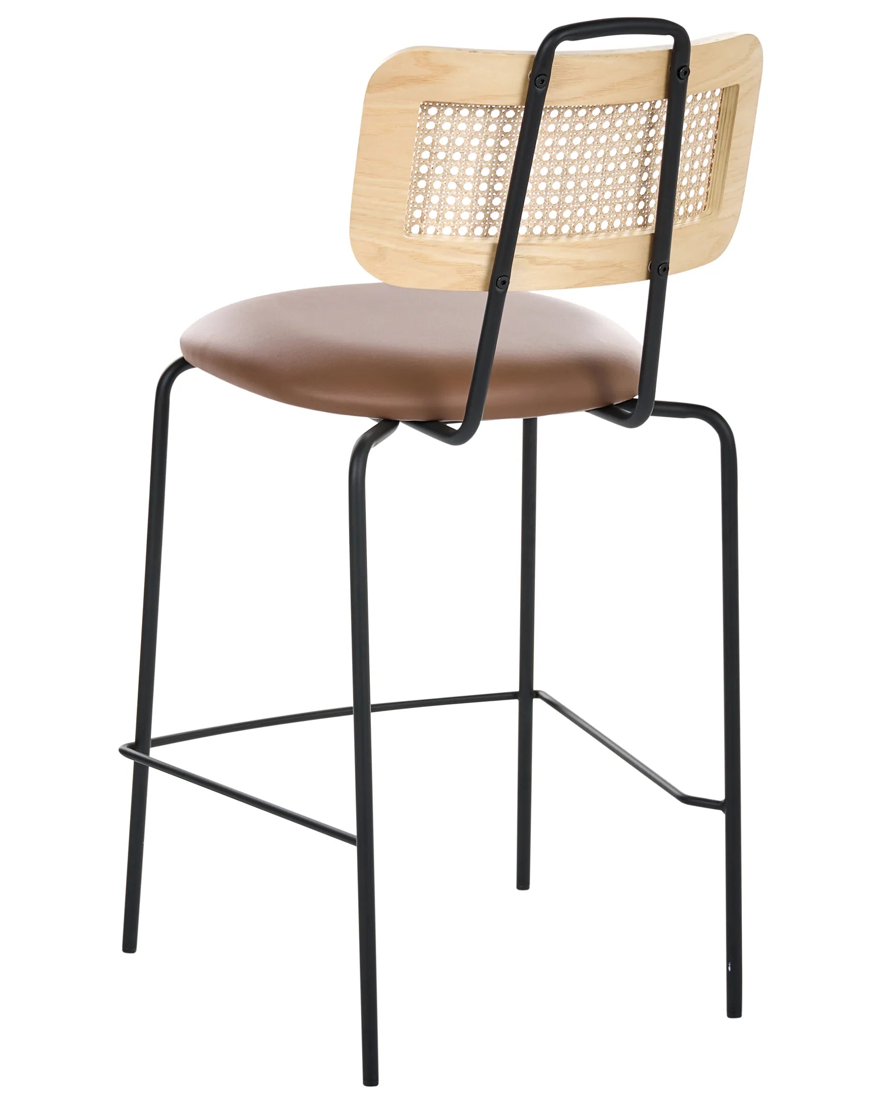 Set of 2 Bar Chairs ADELANTO Brown