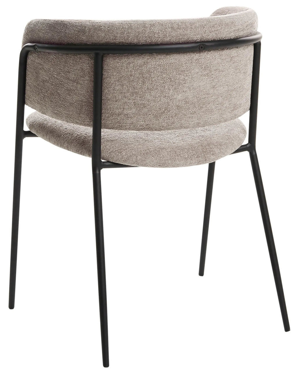Set of 2 Dining Chairs SPRINGER Chenille Taupe