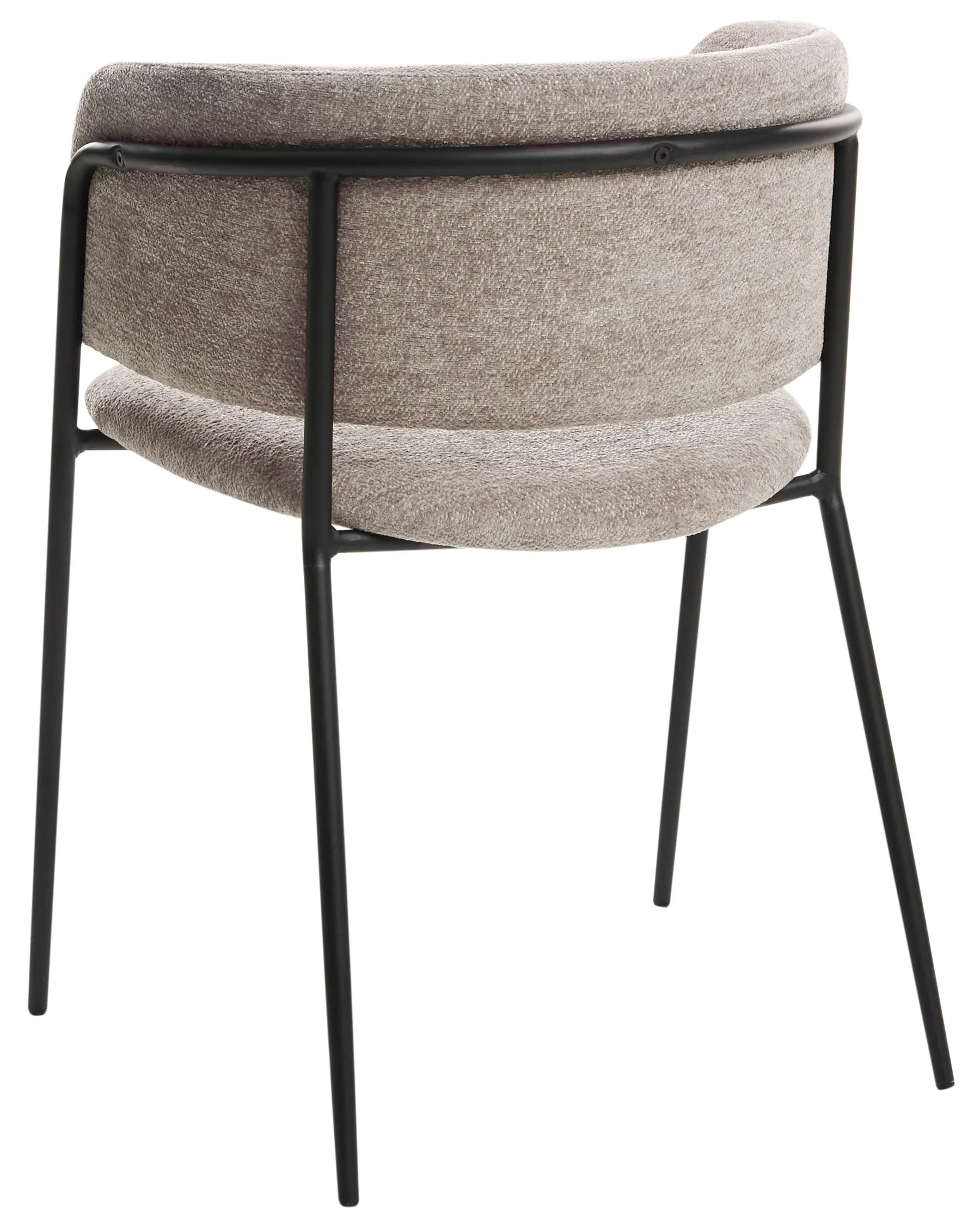 Set of 2 Dining Chairs SPRINGER Chenille Taupe