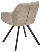 Set of 2 Dining Chairs MONEE Fabric Beige