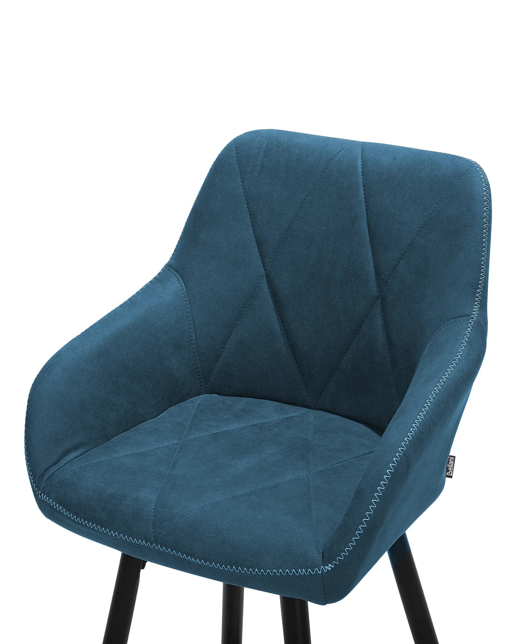 Set of 2 Bar Chairs DARIEN Sea Blue