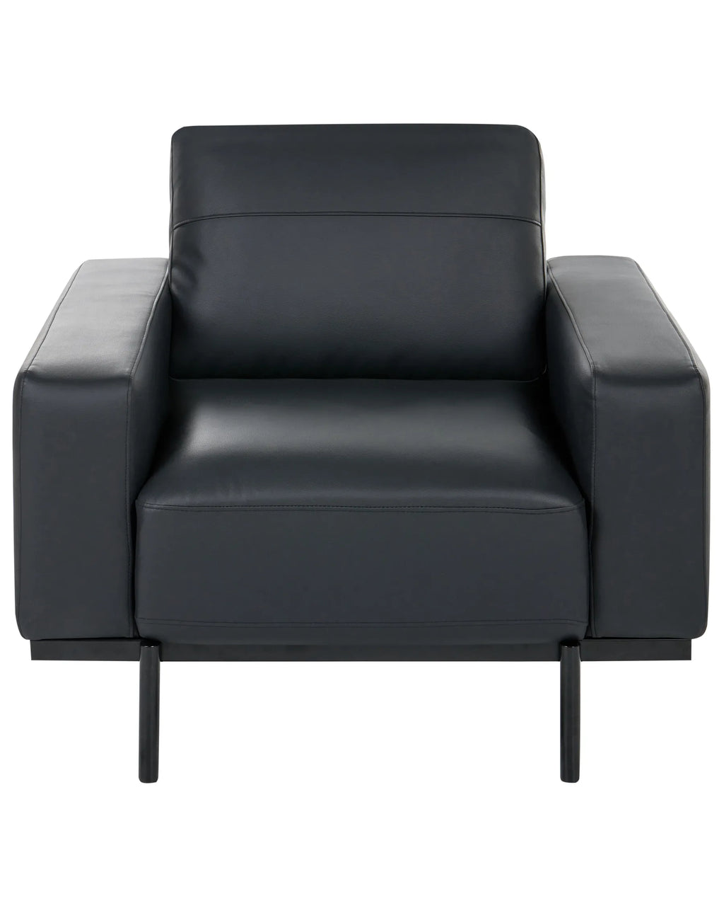 Armchair SOVIK Faux Leather Black