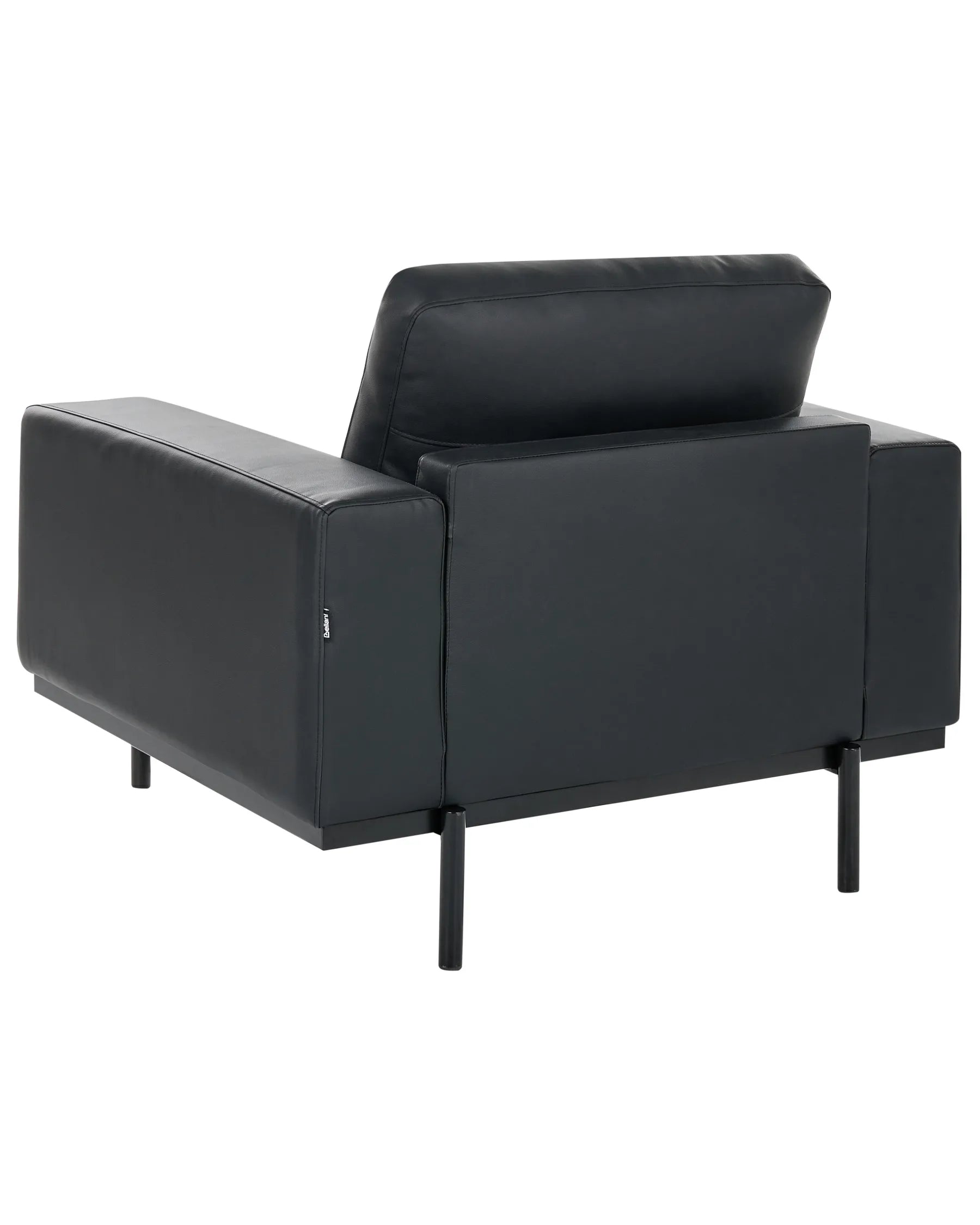 Armchair SOVIK Faux Leather Black
