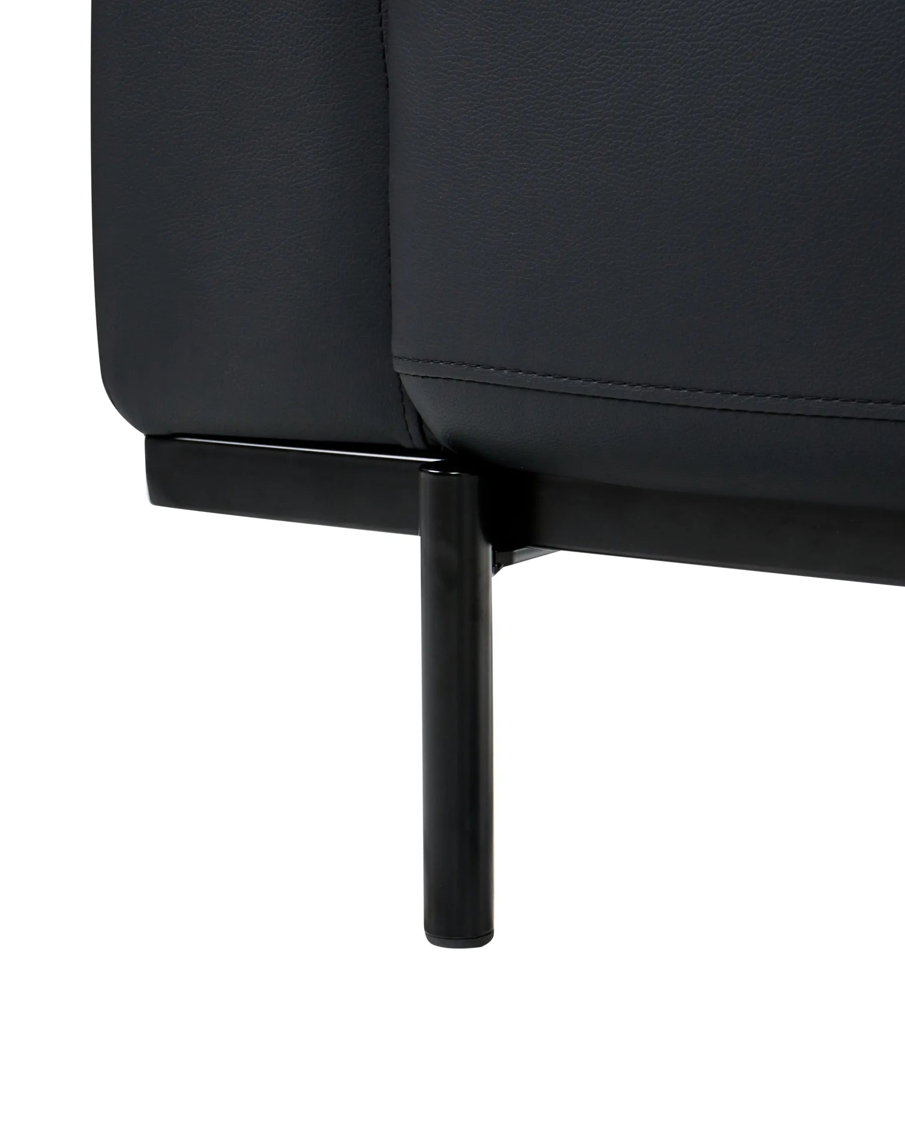 Armchair SOVIK Faux Leather Black