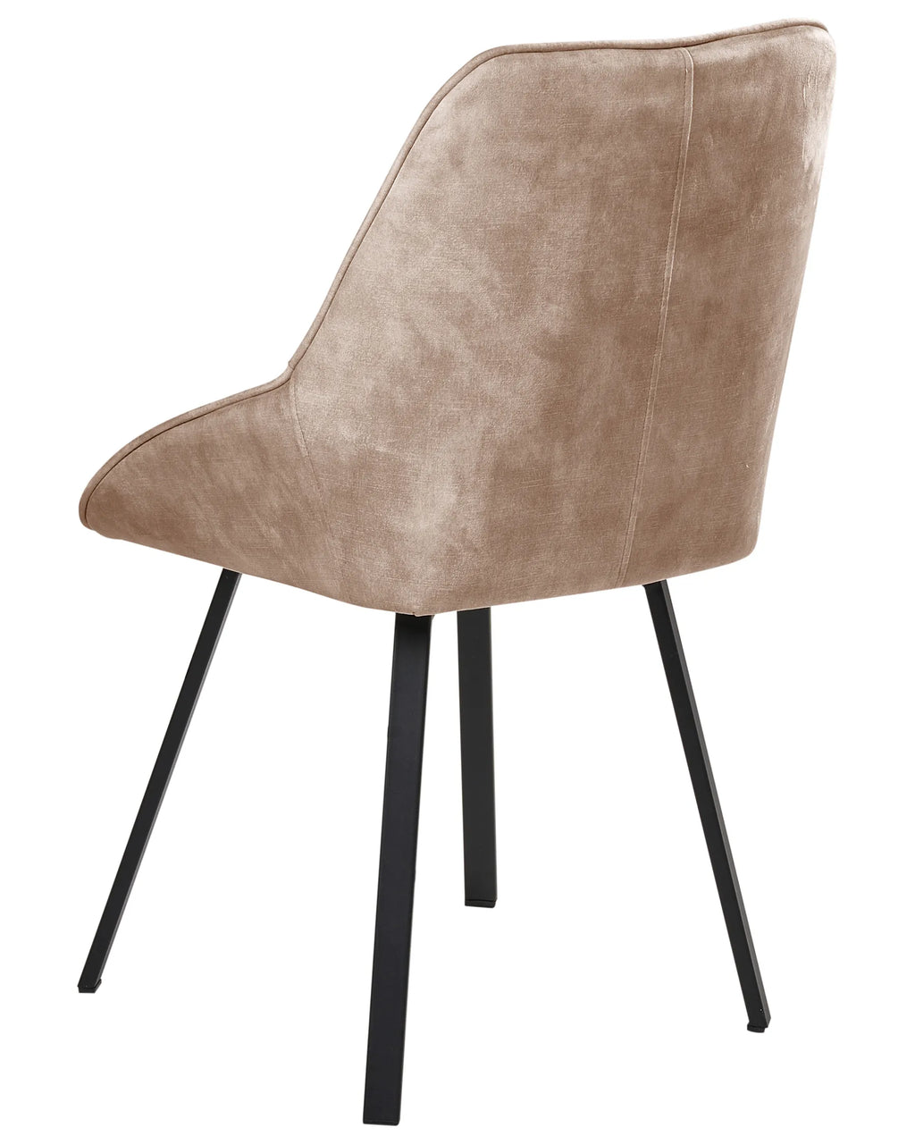 Set of 2 Dining Chairs Swivel TERLTON Velvet Beige