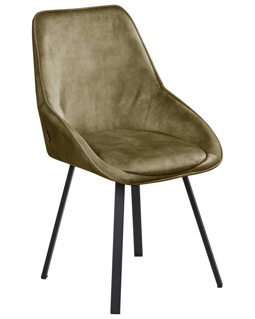 Set of 2 Dining Chairs Swivel TERLTON Velvet Green