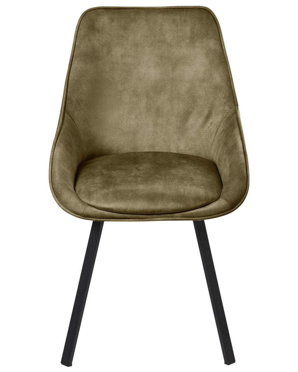 Set of 2 Dining Chairs Swivel TERLTON Velvet Green