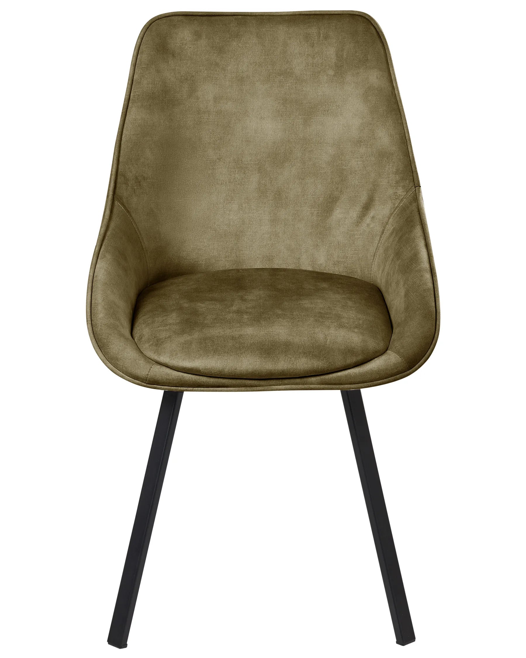 Set of 2 Dining Chairs Swivel TERLTON Velvet Green