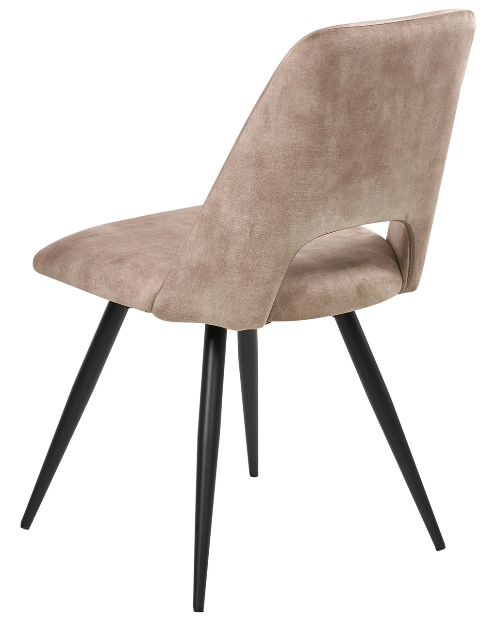 Set of 2 Dining Chairs Swivel HALLETT Velvet Beige