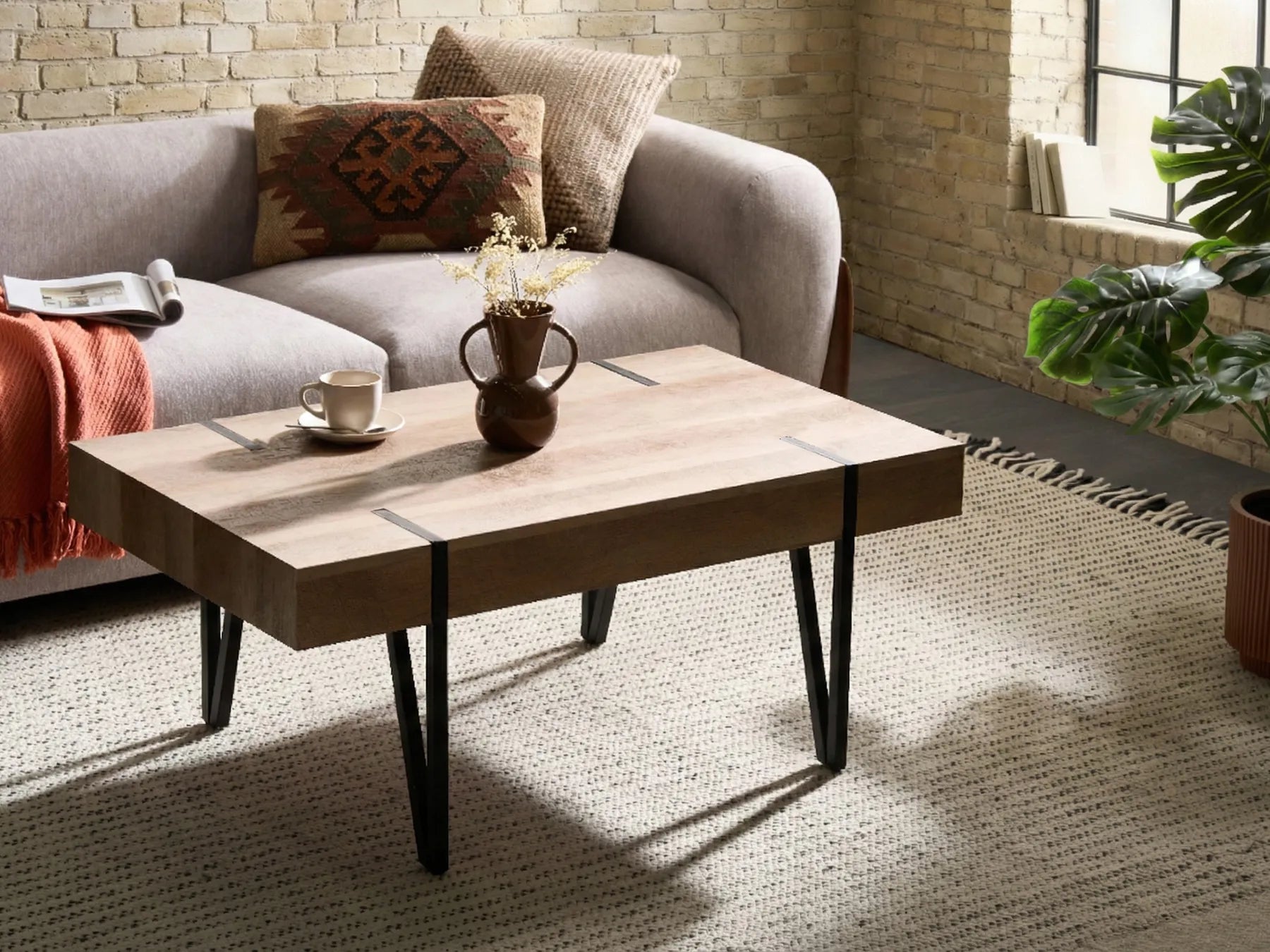 Coffee Table ADENA Dark Brown