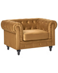Armchair CHESTERFIELD Velvet Gold