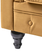 Armchair CHESTERFIELD Velvet Gold