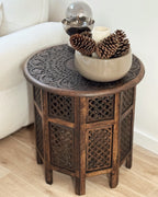 Side Table KUMALI Mango Wood Brown