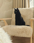 Armchair KISA Faux Fur Light Beige