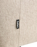 Set of 2 Dining Chairs TIRANO Faux Linen Beige