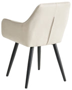 Set of 2 Dining Chairs TIRANO Faux Linen Light Beige